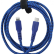 Кабель EnergEA FibraTough USB-C to USB-C 480Mbps 5A, 1.5m, Blue (CBL-FTCC-BLU150)