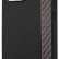 Карбоновый чехол Ferrari для iPhone 13 Pro Max PU Smooth/Carbon Vertical with metal logo Hard Black (FESAXHCP13XBK)