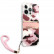 Чехол для iPhone 13 Pro Guess PC/TPU CAMO Hard + Nylon hand cord Pink (GUHCP13LKCABPI)