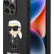 Чехол для iPhone 14 Pro Max Lagerfeld Liquid silicone NFT Karl Ikonik Hard MagSafe Black (KLHMP14XSNIKBCK)