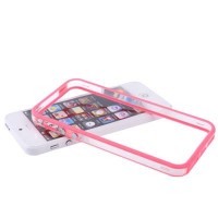 Гелевый чехол бампер для iPhone SE / 5 / 5S (розовый)