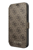 Чехол-книжка для iPhone 12 Pro Max (6.7) Guess 4G collection Booktype PU, Brown/Black (GUFLBKSP12L4GB)