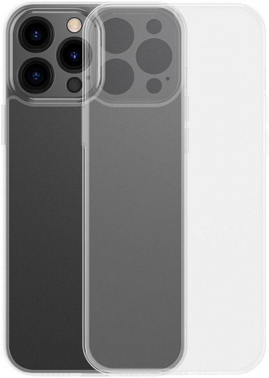 Чехол-накладка для iPhone 13 Pro (6.1) Baseus Frosted Glass Protective case Transparent (ARWS000102)