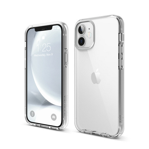 Чехол-накладка для iPhone 12 mini (5.4) Elago HYBRID case (PC/TPU) Clear (ES12HB54-TR)