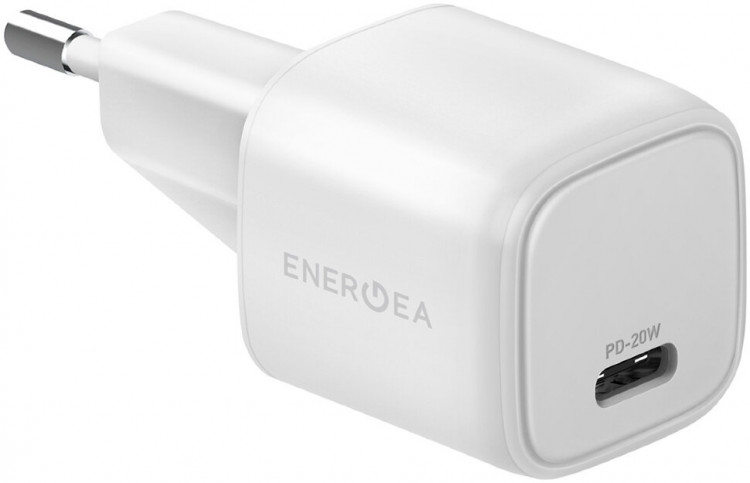 СЗУ EnergEA Ampcharge Nano PD20, Super compact USB-C charger White (CHR-AC-NPD20EU-W)