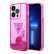 Чехол для iPhone 14 Pro Max Guess Liquid Glitter Triangle logo Hard Translucent Fuschia (GUHCP14XLFCTPF)