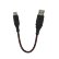 Короткий USB кабель EnergEA NyloGlitz 8 pin Lightning MFI для iPhone/iPad, Red 18 см. (CBL-NG-RED018)