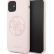 Силиконовый чехол-накладка для iPhone 11 Guess Silicone collection 4G logo Hard, Light pink (GUHCN61LS4GLP)