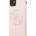 Силиконовый чехол-накладка для iPhone 11 Guess Silicone collection 4G logo Hard, Light pink (GUHCN61LS4GLP)