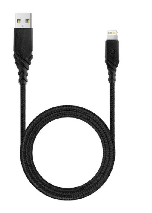 Кабель EnergEA NyloGlitz Anti-microbial USB-A to Lightning MFI 1.5m, Black (CBL-NABAL-BLK150)
