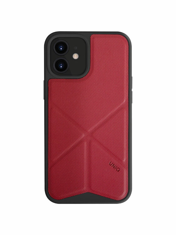 Чехол-накладка Uniq для iPhone 12 mini (5.4) Transforma Red (IP5.4HYB(2020)-TRSFRED)