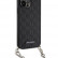 Чехол для iPhone 14 Pro Max Lagerfeld PU Saffiano Monogram + Wrist chain Hard Black (KLHCP14XSACKLHPK)