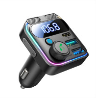 Bluetooth FM трансмиттер JOYROOM JR-CCB01 с быстрой зарядкой PD 3.0 Fast Charge