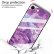 Чехол для iPhone 7 / 8 / SE 2020 со стеклянной панелью под мрамор (Purple)