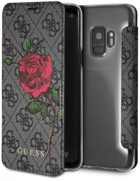 Чехол-книжка для Samsung Galaxy S9 Guess Flower Desire 4G Booktype PU/Roses Grey (GUFLBKS94GROG)