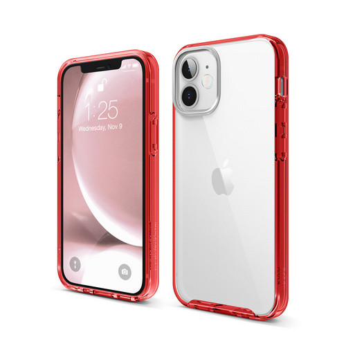 Чехол-накладка для iPhone 12 mini (5.4) Elago HYBRID case (PC/TPU) Red (ES12HB54-RD)