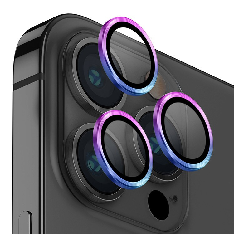 Защитное стекло для камеры iPhone 14 Pro/14 Pro Max Uniq OPTIX Camera Lens protector Aluminium Iridescent (IP6.1P-6.7PM-LENSIRD)