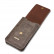 Кожаный вертикальный чехол кобура с двумя отделениями для смартфонов (серо-коричневый) 170 × 80
