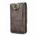 Кожаный вертикальный чехол кобура с двумя отделениями для смартфонов (серо-коричневый) 170 × 80