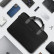 Чехол для ноутбуков 16" Uniq Stockholm Nylon Messenger bag Abyss Black (STOCKHOLM(16)-MNBLACK)