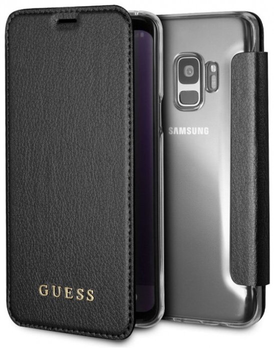 Чехол-книжка для Samsung Galaxy S9 Guess Iridescent Booktype PU Black (GUFLBKS9IGLTBK)