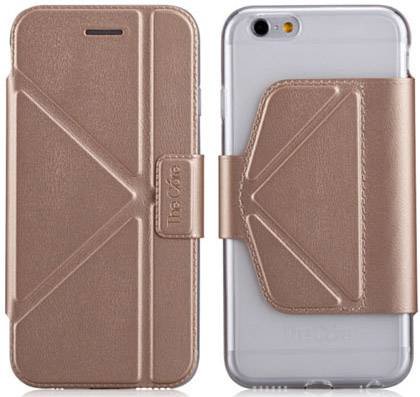 Кожаный чехол-книжка для iPhone 6/6S - The Core Smart Case - Gold