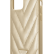 Чехол-накладка для iPhone 12 mini (5.4) Guess PU Quilted V Triangle metal logo Hard, Gold (GUHCP12SPUVQTMLBE)