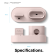 Док-станция Elago стенд 3-в-1 для Airpods Pro/Apple Watch/iPhone, Sand pink (EST-TRIOPRO-SPK)