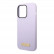 Чехол для iPhone 14 Pro Max Guess Liquid silicone Plate metal logo Hard Purple (Magsafe) (GUHMP14XSBPLU)