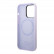 Чехол для iPhone 14 Pro Max Guess Liquid silicone Plate metal logo Hard Purple (Magsafe) (GUHMP14XSBPLU)