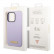 Чехол для iPhone 14 Pro Max Guess Liquid silicone Plate metal logo Hard Purple (Magsafe) (GUHMP14XSBPLU)