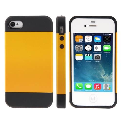 Чехол накладка Slim Armor Series для iPhone 4/4S (Yellow)