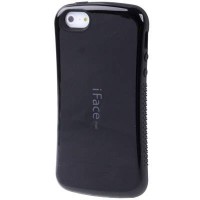 iFace Mall тонкий гелевый чехол для iPhone 5 / 5S / SE (черный)