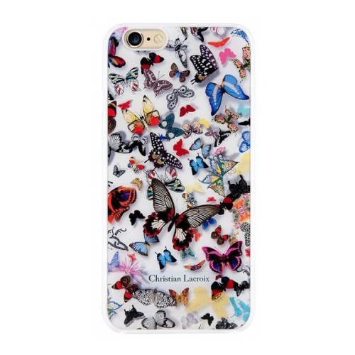 Чехол накладка для iPhone 6 / 6S Christian Lacroix Butterfly Hard White, CLBPCOVIP64W