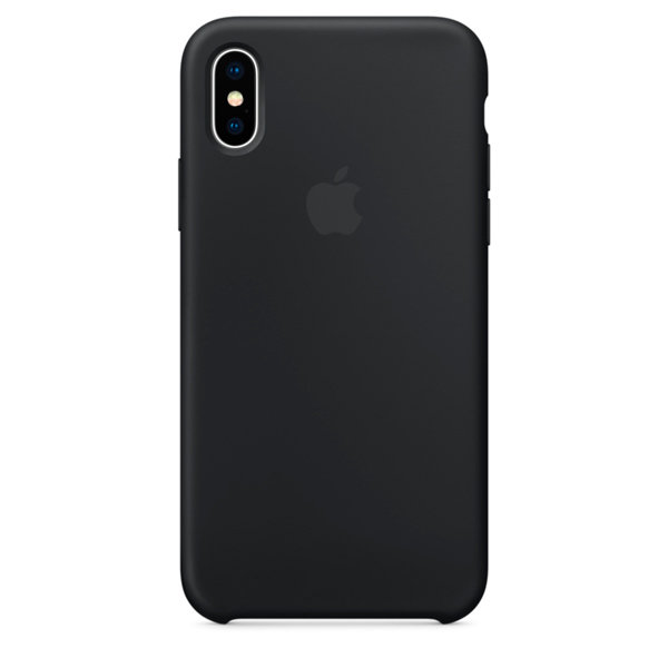 Чехол в стиле Apple Silicone Case для iPhone X / XS (Black)