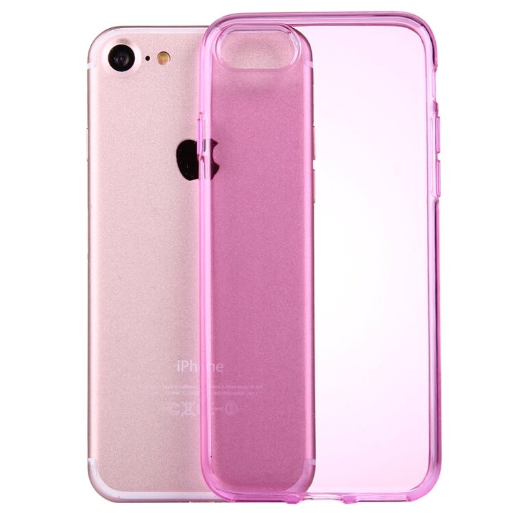 Гелевый прозрачный чехол HAWEEL для iPhone 8 / 7 Soft TPU (Pink)