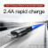 Кабель Baseus Cafule с разъемами USB-Lightning 1.5A Kevlar Black, 2 метра