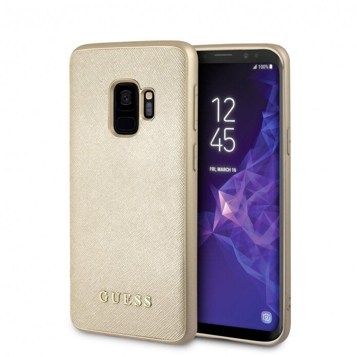 Чехол-накладка для Samsung Galaxy S9 Guess Iridescent Hard PU Gold (GUHCS9IGLGO)