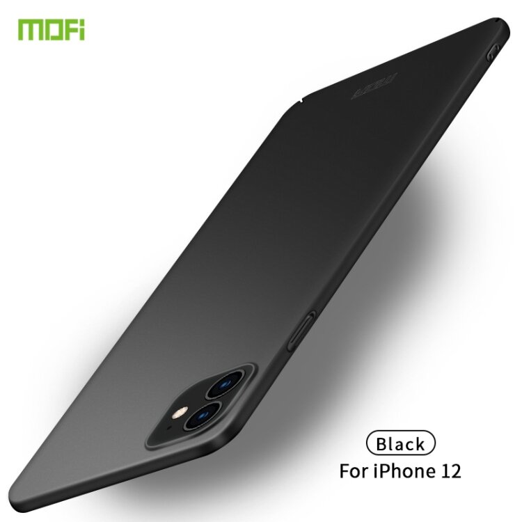 Тонкий черный чехол для iPhone 12 mini