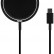 Беспроводное зарядное устройство Karl Lagerfeld Magsafe Wireless charger 15W Outlines Black (KLCBMSIKBK)