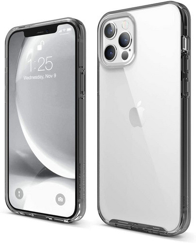 Чехол-накладка для iPhone 12 Pro Max (6.7) Elago HYBRID case (PC/TPU) Black (ES12HB67-BK)