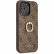 Чехол для iPhone 13 Pro Guess PU 4G + Ring Hard Brown (GUHCP13L4GMRBR)