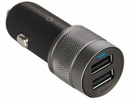 Автомобильное зарядное устройство EnergEA Alu Drive Aluminium D18 2 USB (PD18W +2.4A), (CAR-AD-D18)