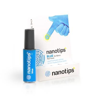 Гель NanoTips для превращения обычных перчаток в сенсорные. Blue (для матерчатых тонких перчаток)