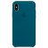 Чехол в стиле Apple Silicone Case для iPhone X / XS (Blue)