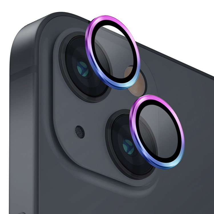 Защитное стекло для камеры iPhone 14/14 Plus Uniq OPTIX Camera Lens protector Aluminium Iridescent (IP6.1-6.7M-LENSIRD)