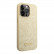Чехол для iPhone 14 Pro Max Guess PC/TPU Glitter flakes w Metal logo Hard Gold (GUHCP14XHGGSHD)