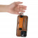 Кожаный чехол Suteni для iPhone 12 / 12 Pro с держателем, ремешком на запястье и карманом для карт (Brown) 