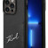 Чехол для iPhone 14 Pro Max Lagerfeld PU Signature logo c кардслотом Hard Black (KLHCP14XCSSK)