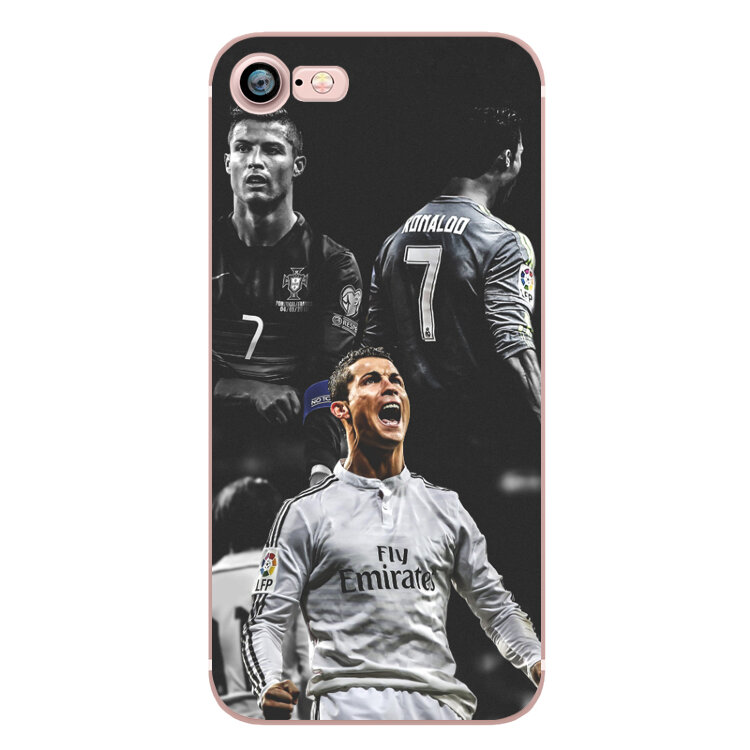 Чехол с Cristiano Ronaldo для iPhone 7 / 8 Real Madrid (Black)